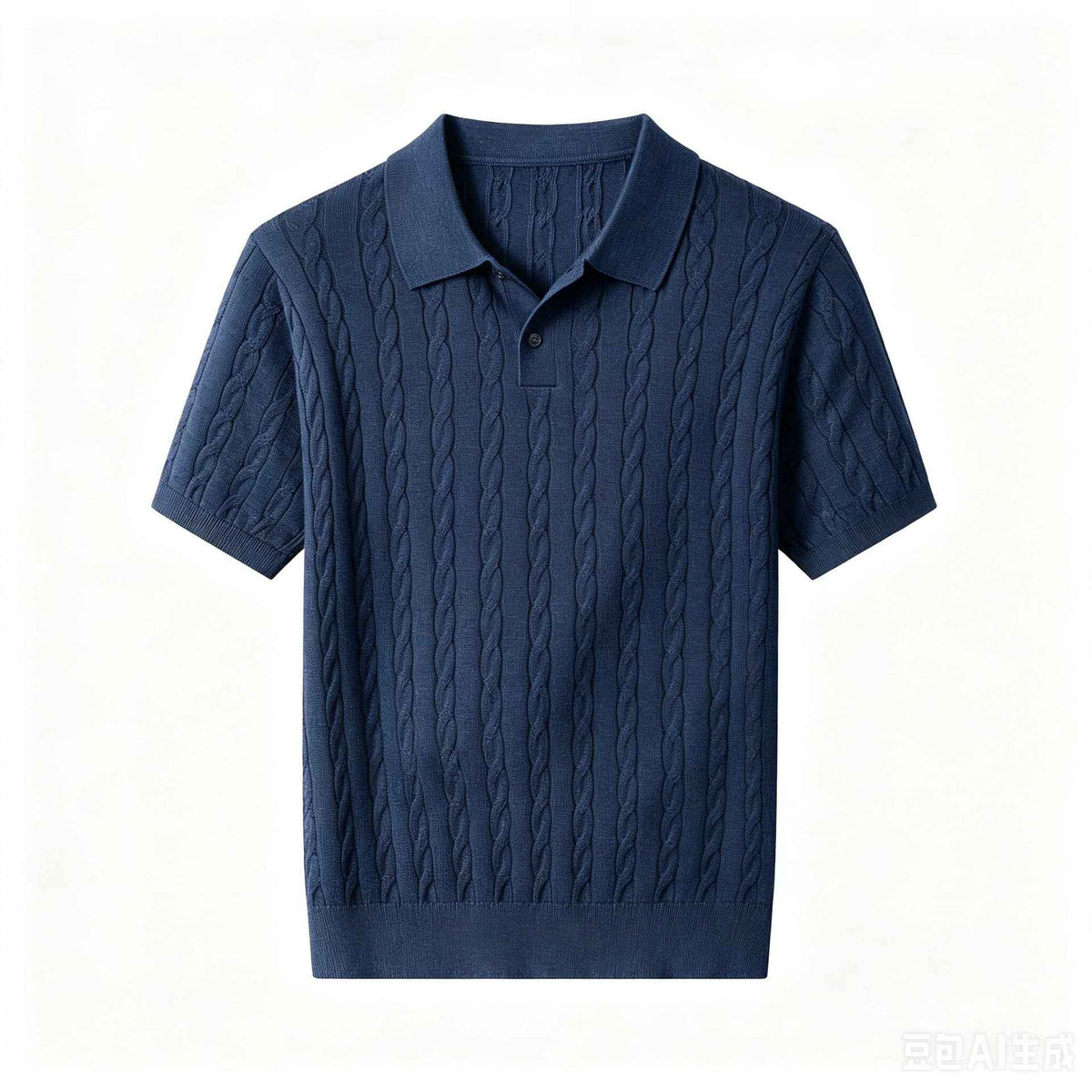MayneAttraction | Cable-Knit Polo Shirt