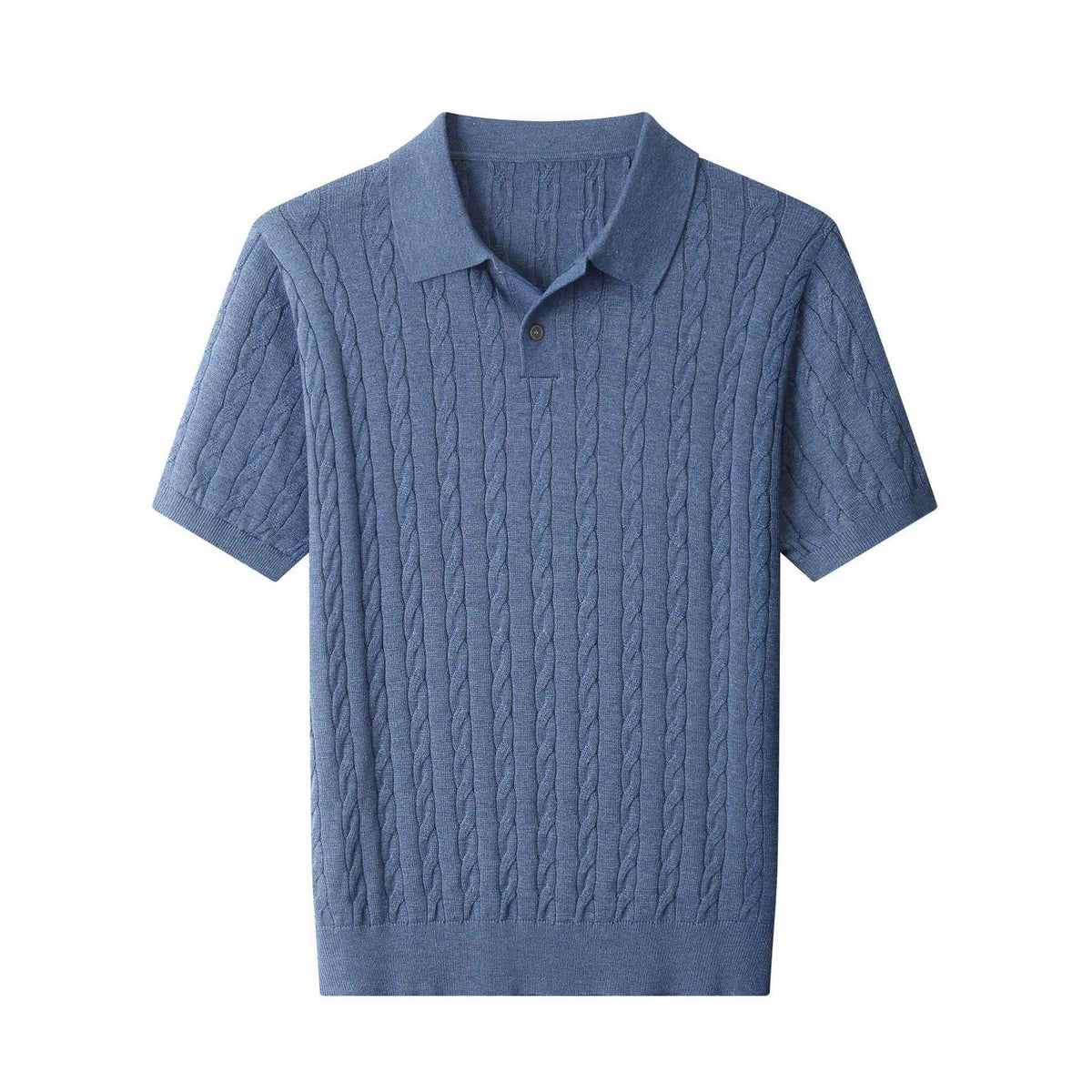 MayneAttraction | Cable-Knit Polo Shirt