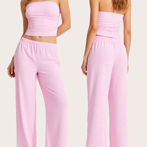 MayneAttraction Soft Life Tube Top & Wide-Leg Pants Set