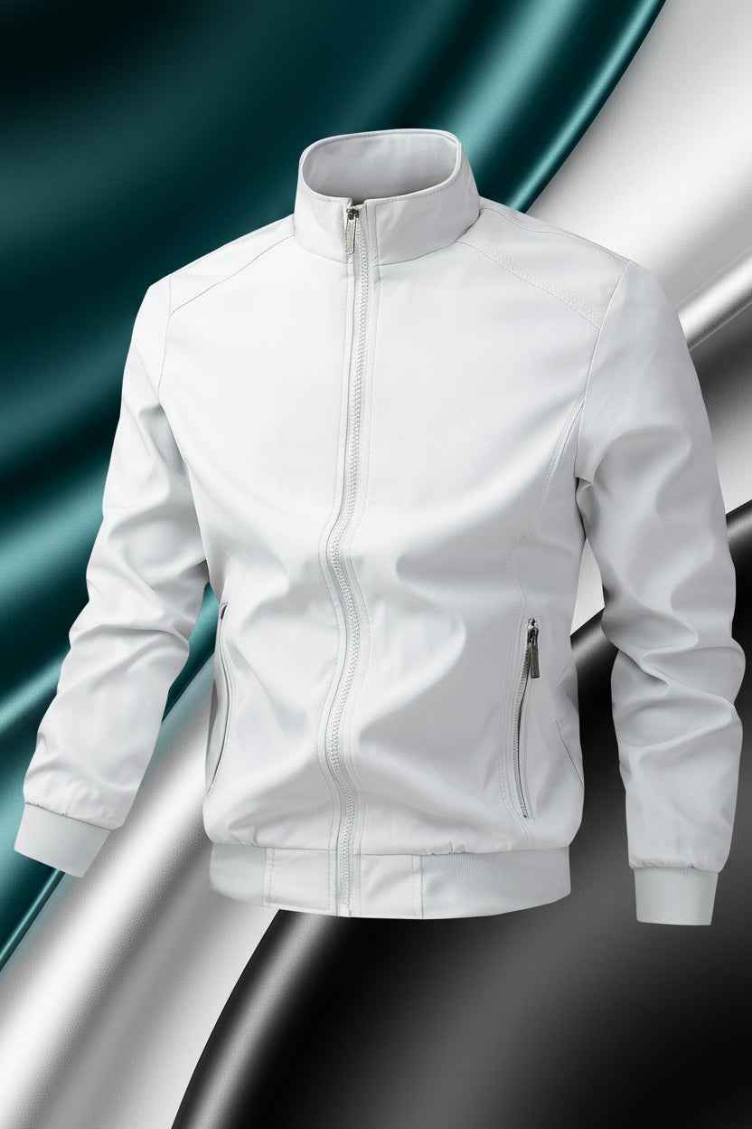 Elevate Your Look with the MayneAttraction Stand-Collar Zip Jacket for Men